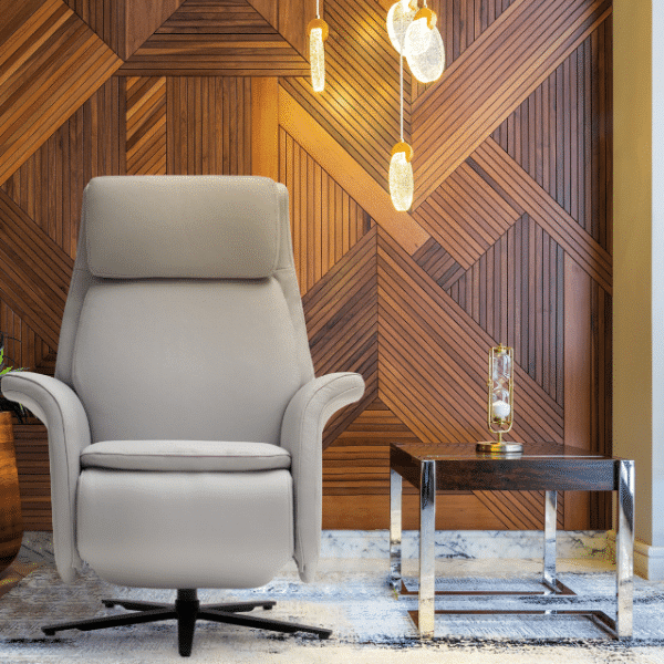 Sillones beig en estudio